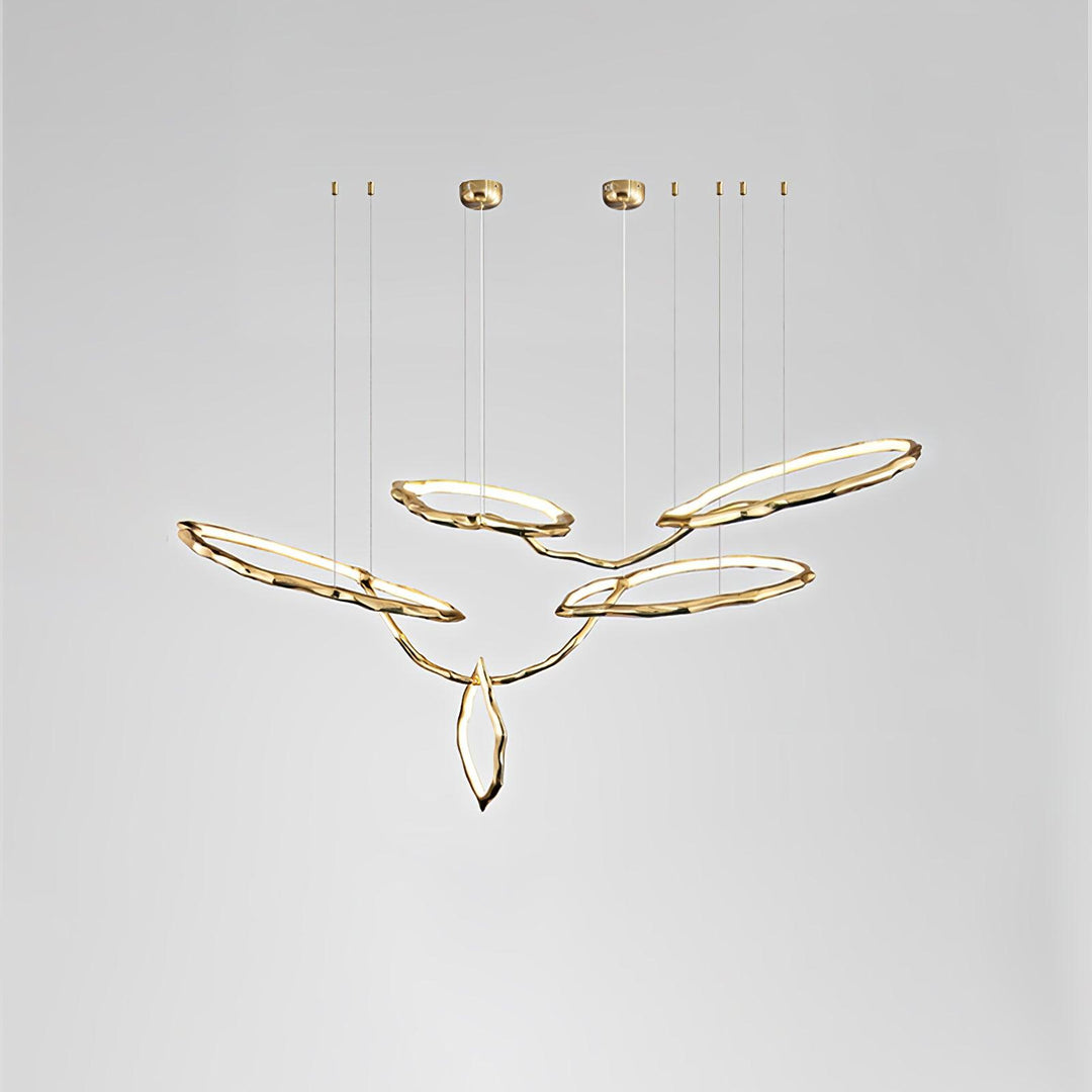 Aballs Cloud Rings Series lampadario ottone
