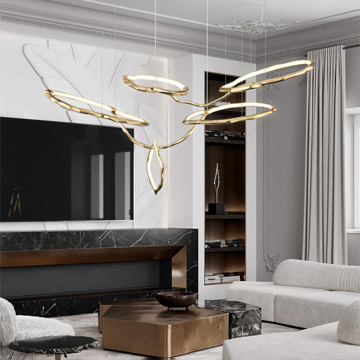 Aballs Cloud Rings Series lampadario ottone