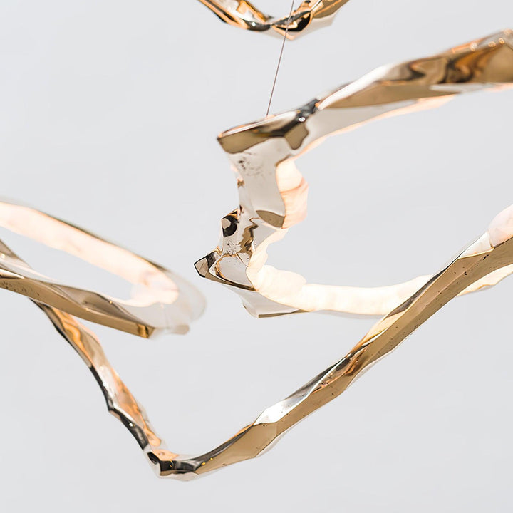 Aballs Cloud Rings Series lampadario ottone