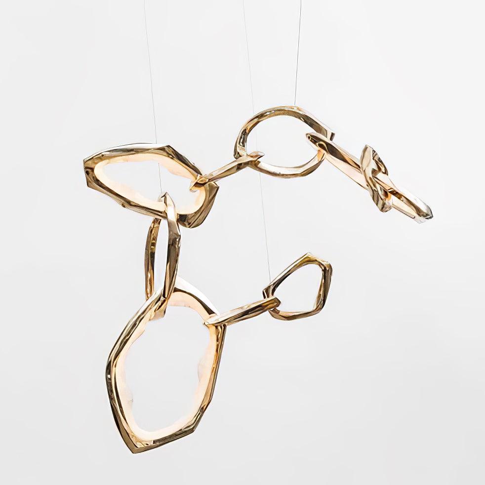 Aballs Cloud Rings Series lampadario ottone