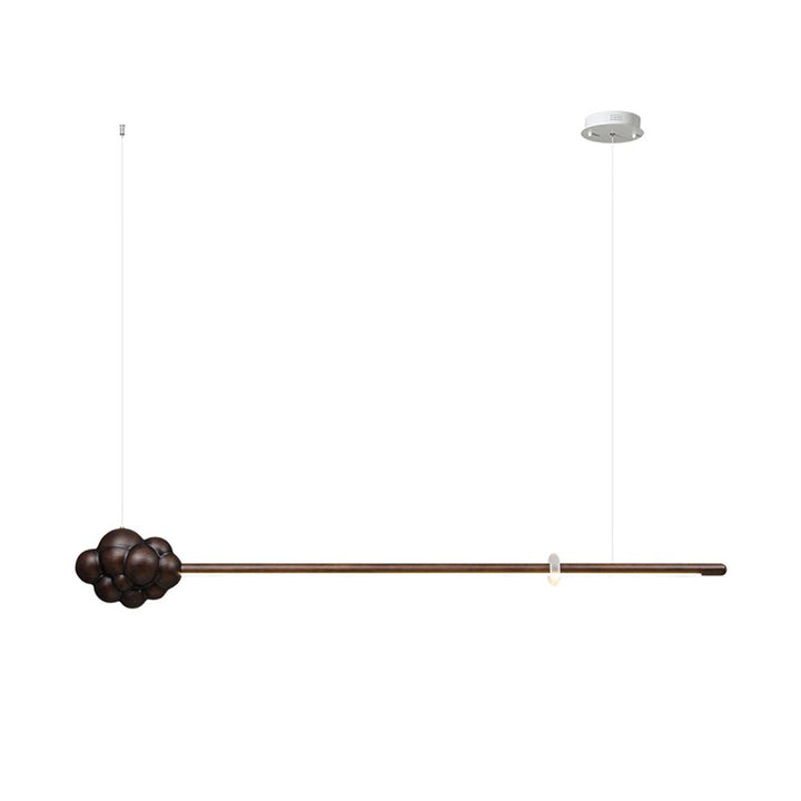 Sylisia lampada a sospensione legno Asta Nuvola minimalista