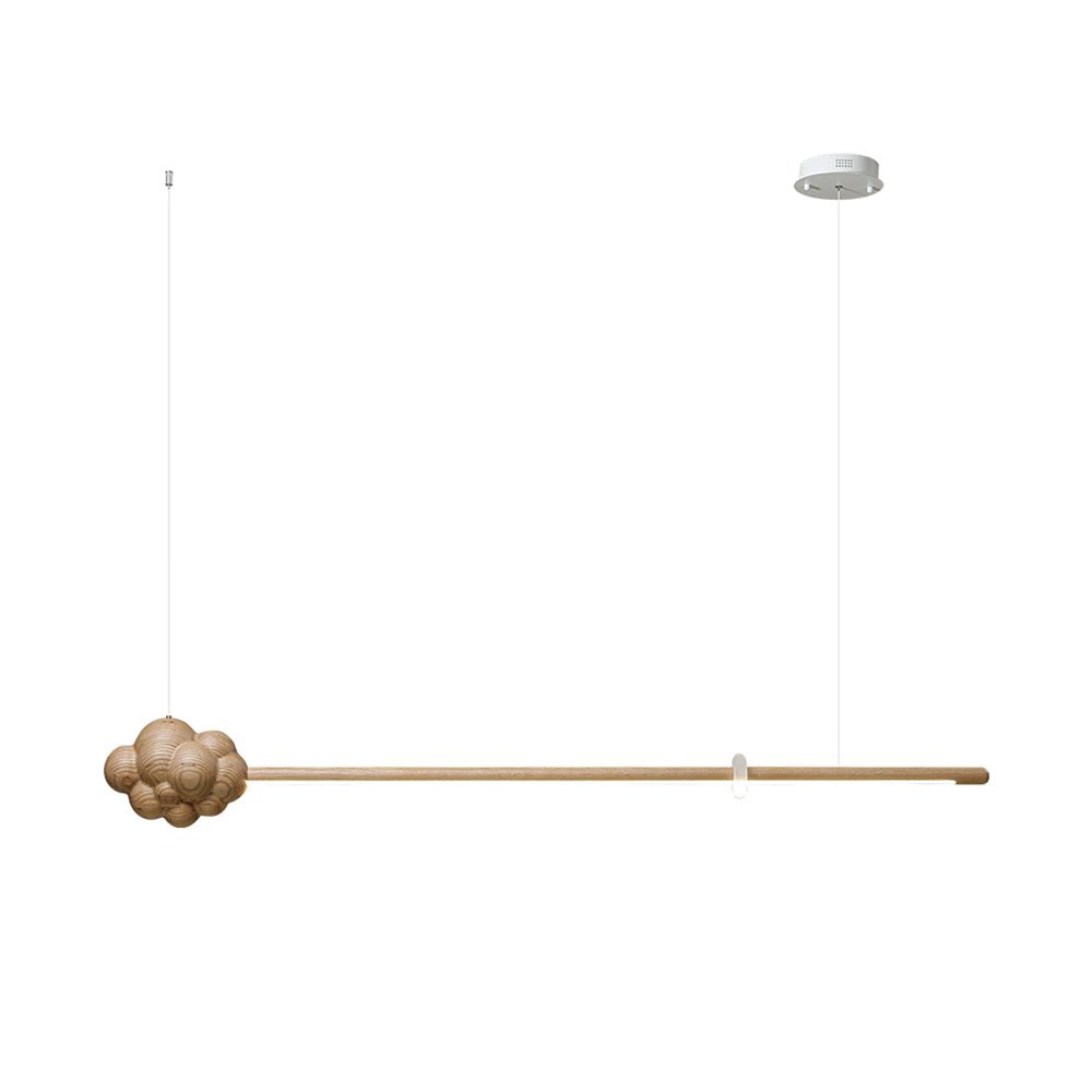 Sylisia lampada a sospensione legno Asta Nuvola minimalista