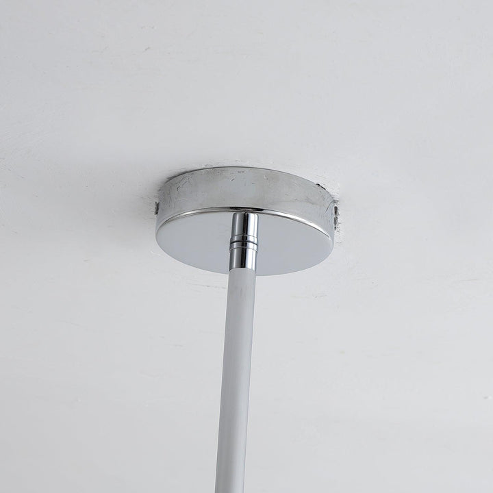 Elvinine lampadario Finitura cromo Noce elegante