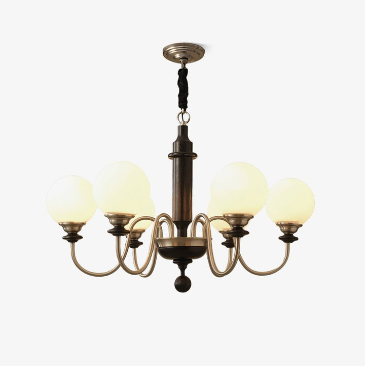 Celoira lampadario vintage in ottone e vetro