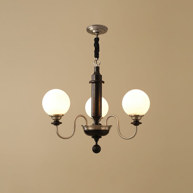 Celoira lampadario vintage in ottone e vetro