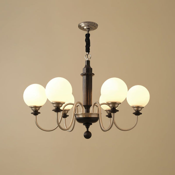 Celoira lampadario vintage in ottone e vetro