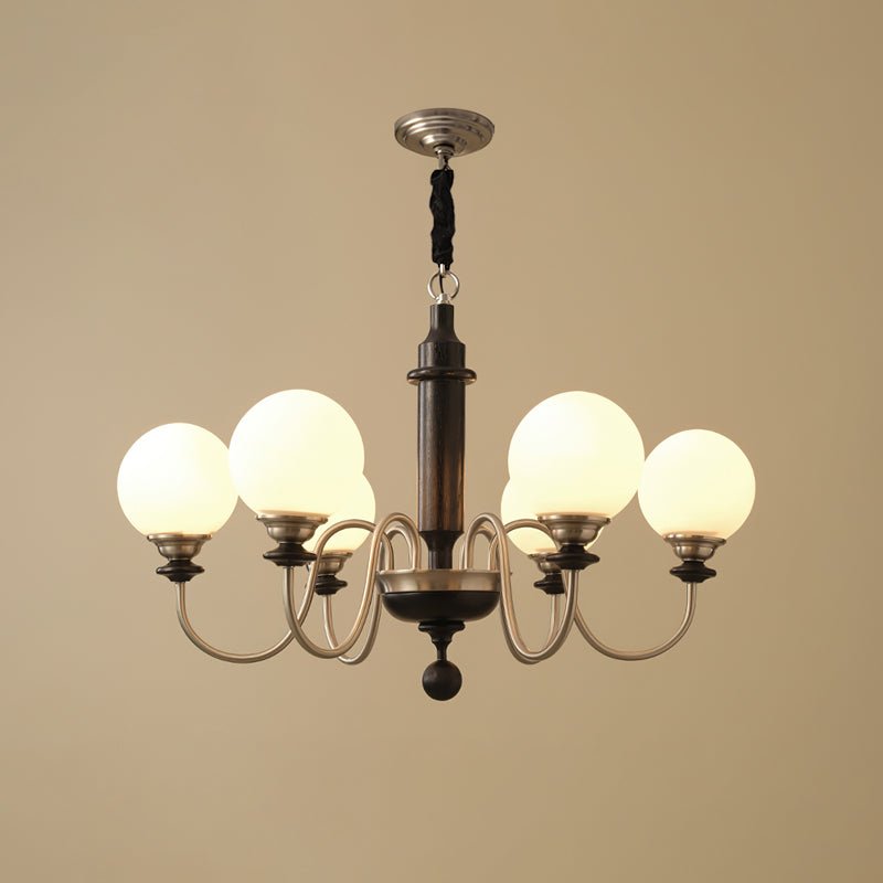 Celoira lampadario vintage in ottone e vetro