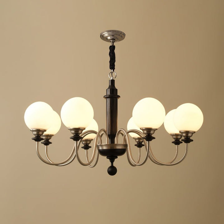 Celoira lampadario vintage in ottone e vetro