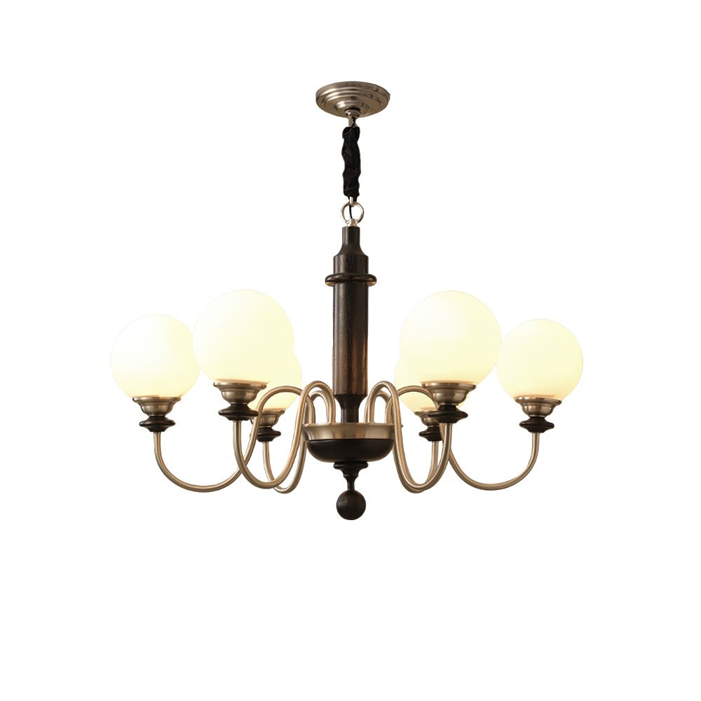 Celoira lampadario vintage in ottone e vetro
