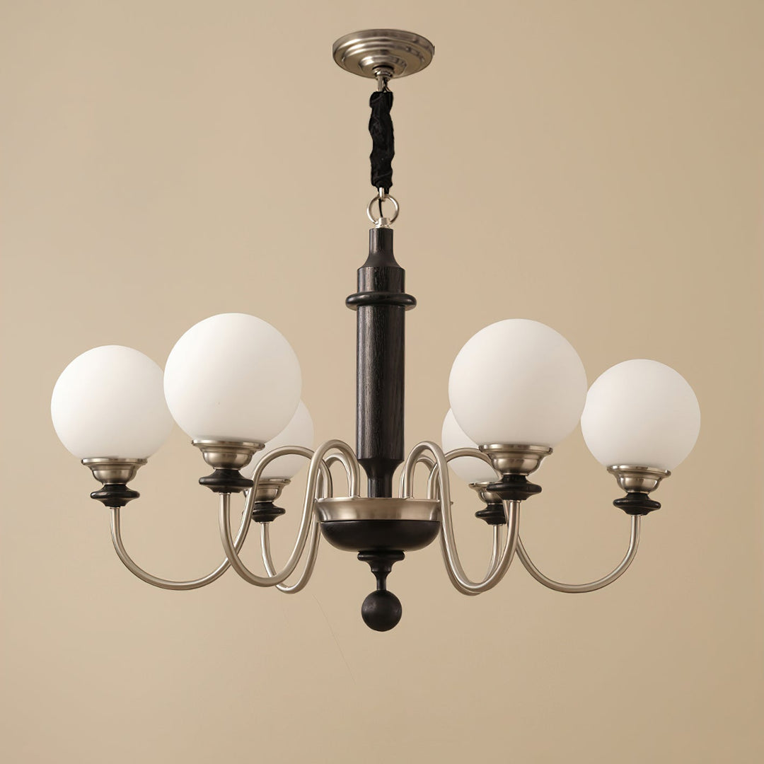 Celoira lampadario vintage in ottone e vetro