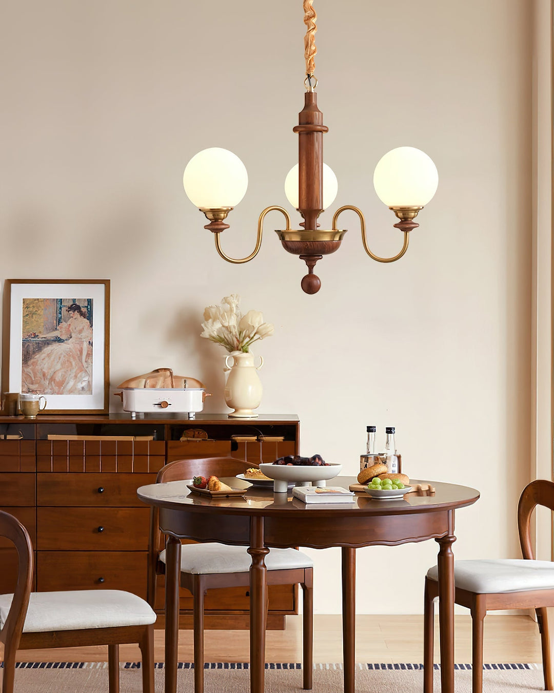 Celoira lampadario vintage in ottone e vetro