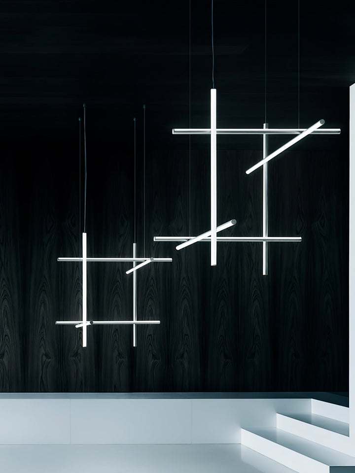 Renorelle lampadario lineare Crossbeam