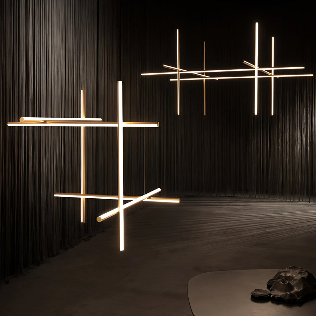 Renorelle lampadario lineare Crossbeam