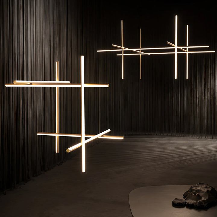 Renorelle lampadario lineare Crossbeam