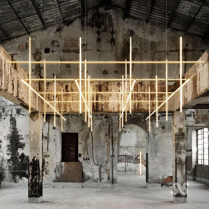 Renorelle lampadario lineare Crossbeam