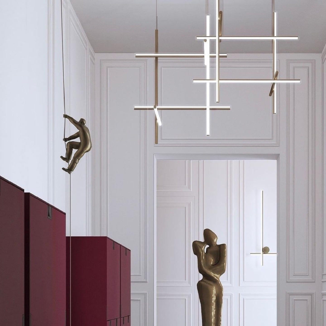 Renorelle lampadario lineare Crossbeam