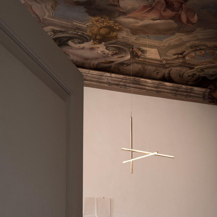 Renorelle lampadario lineare Crossbeam