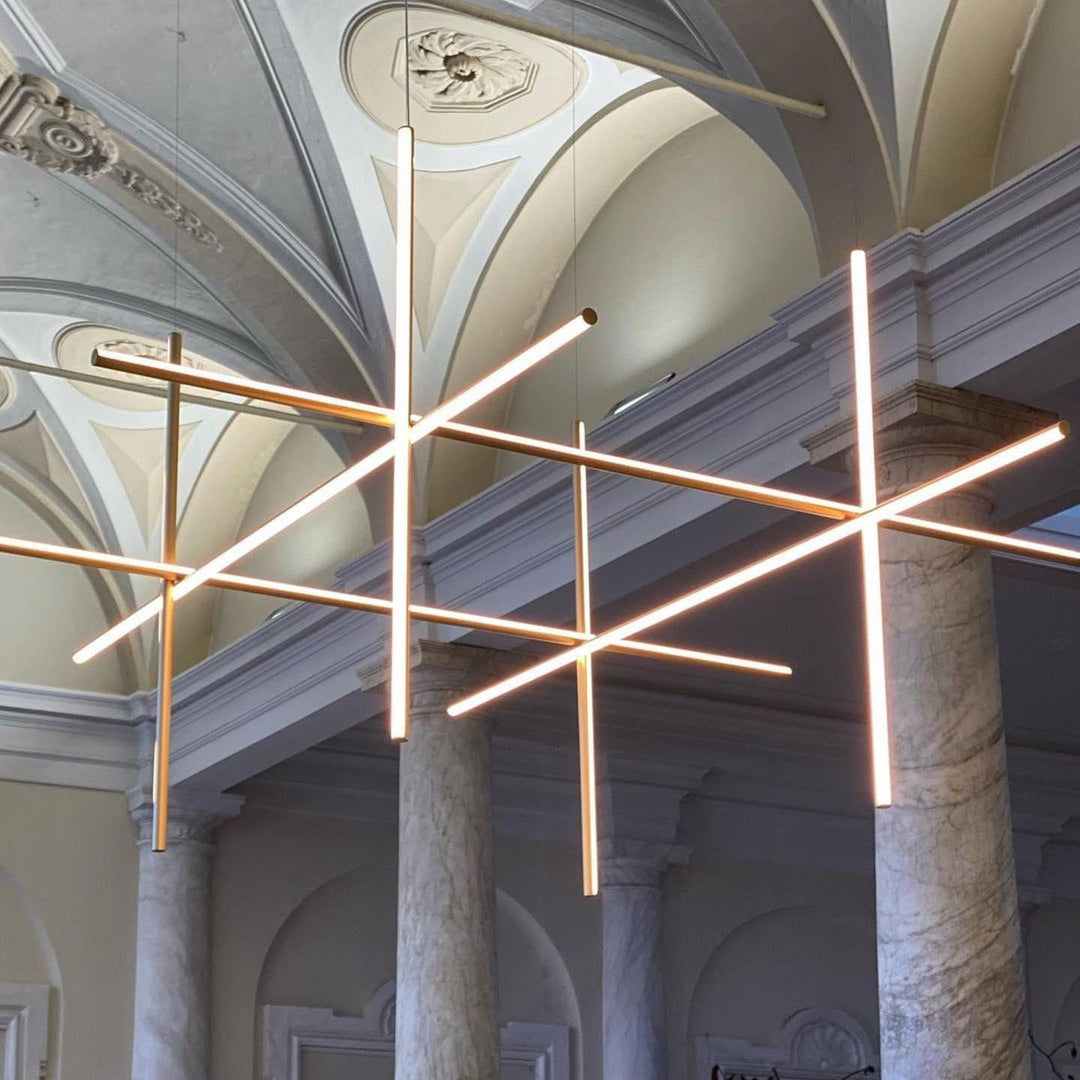 Renorelle lampadario lineare Crossbeam