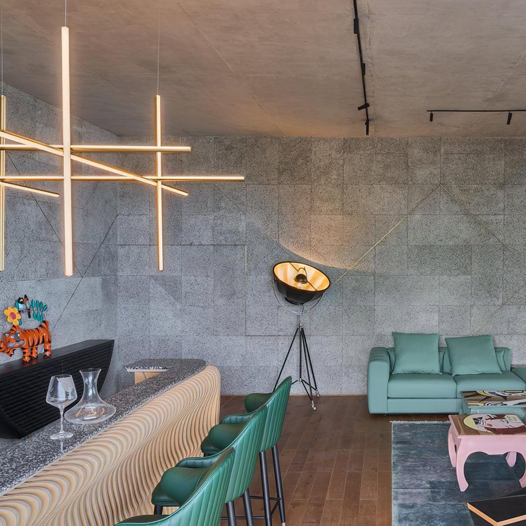 Renorelle lampadario lineare Crossbeam