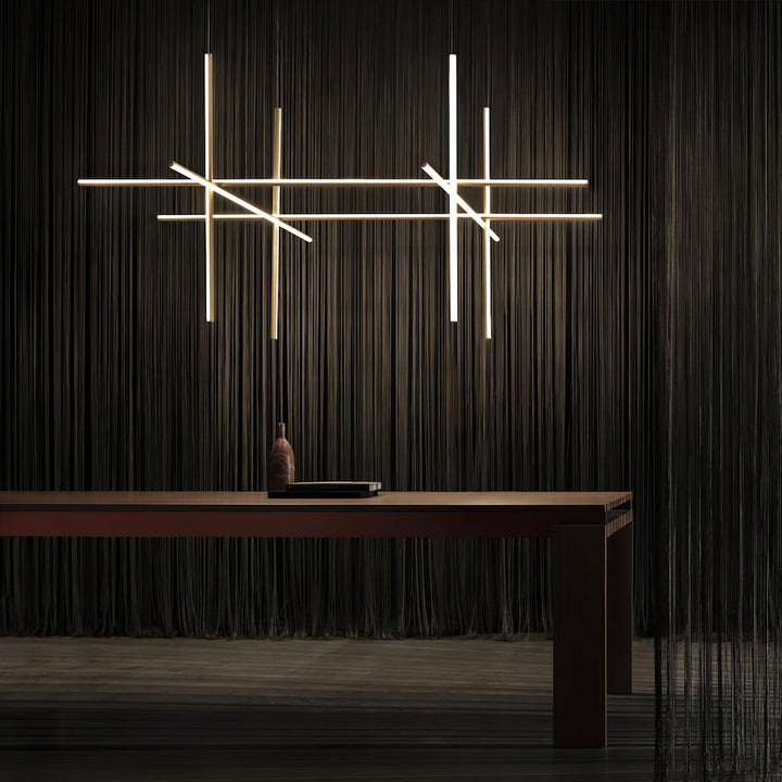 Renorelle lampadario lineare Crossbeam