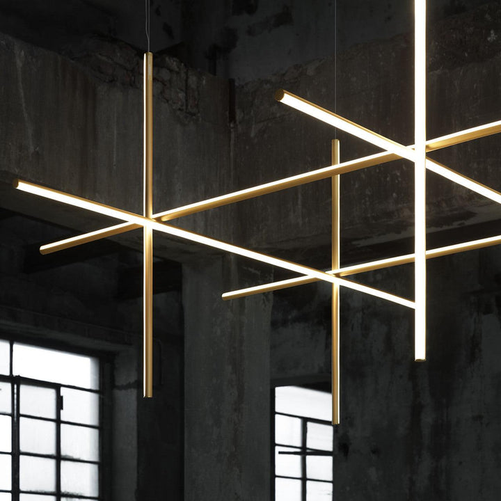 Renorelle lampadario lineare Crossbeam