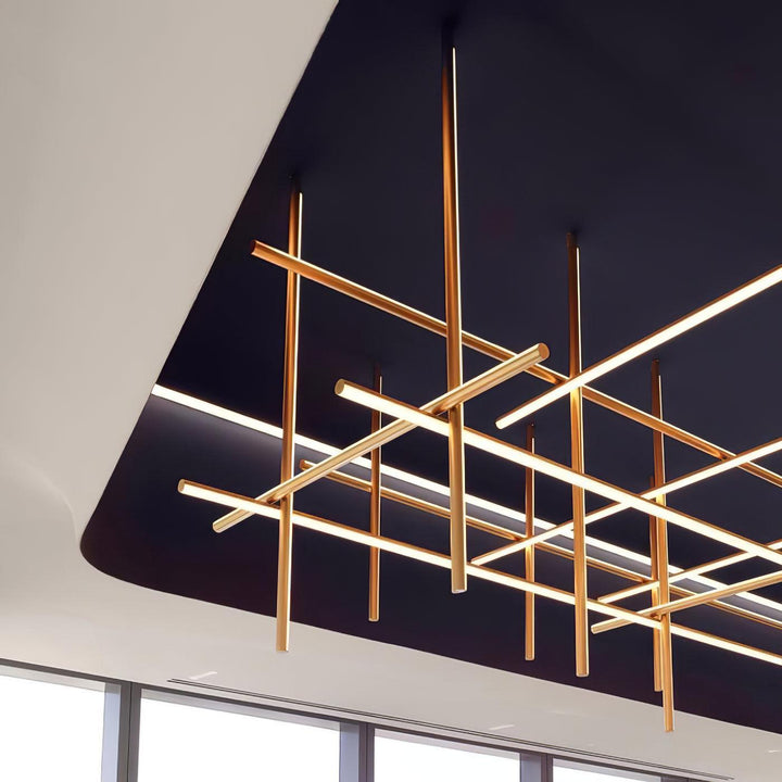 Renorelle lampadario lineare Crossbeam