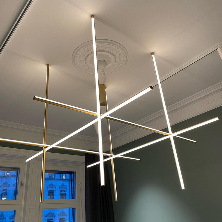 Renorelle lampadario lineare Crossbeam