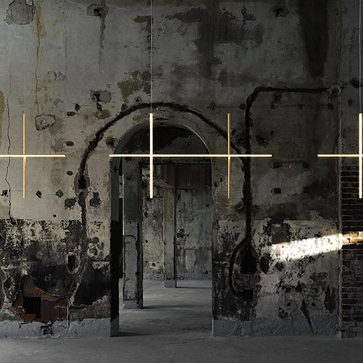 Renorelle lampadario lineare Crossbeam