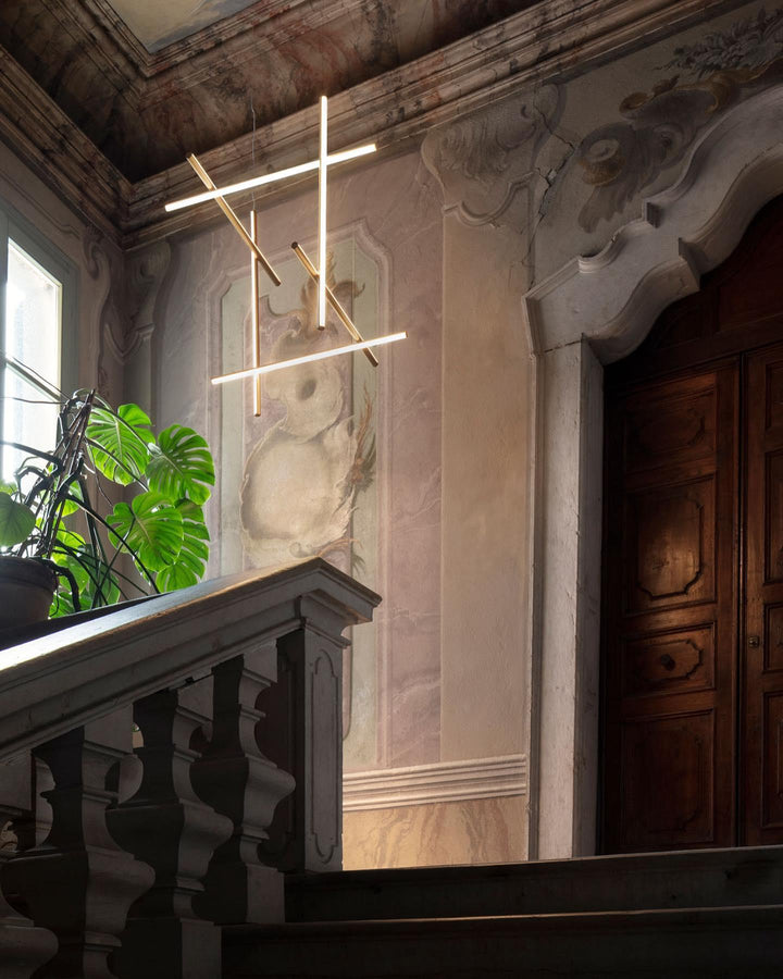 Renorelle lampadario lineare Crossbeam
