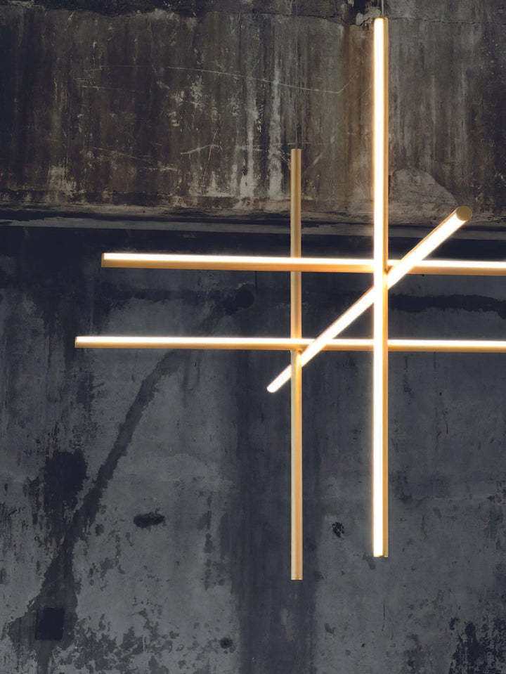 Renorelle lampadario lineare Crossbeam