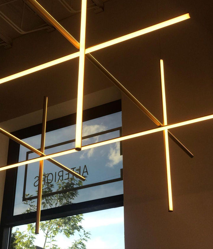 Renorelle lampadario lineare Crossbeam