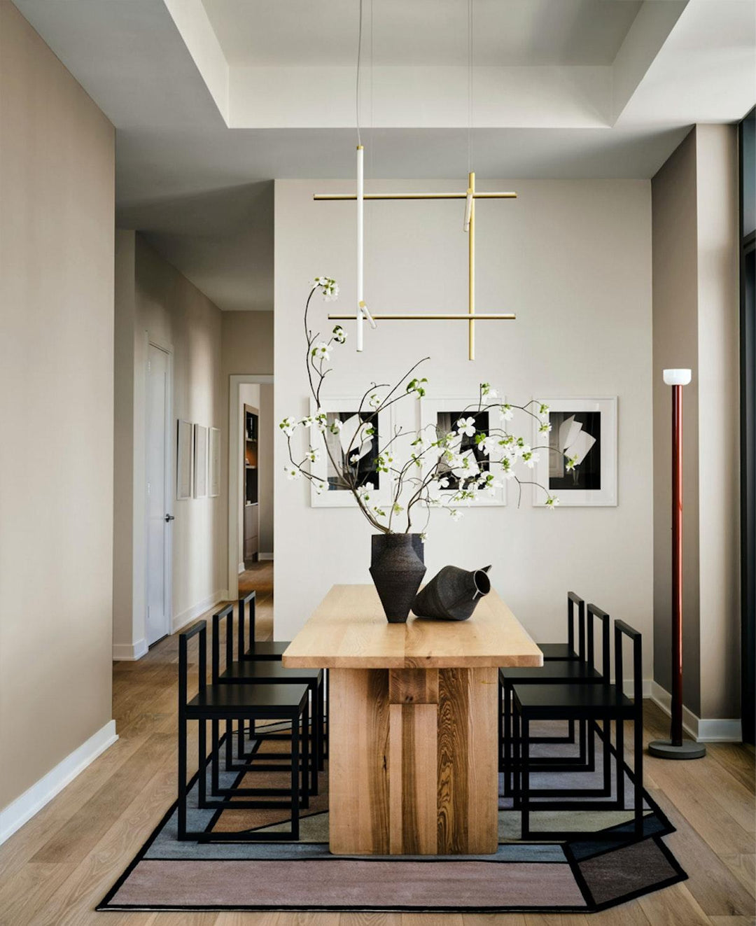 Renorelle lampadario lineare Crossbeam