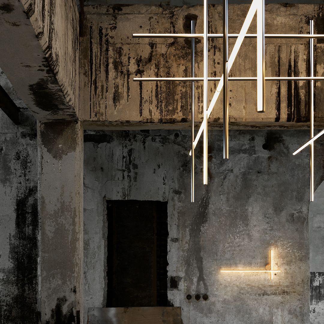 Renorelle lampadario lineare Crossbeam