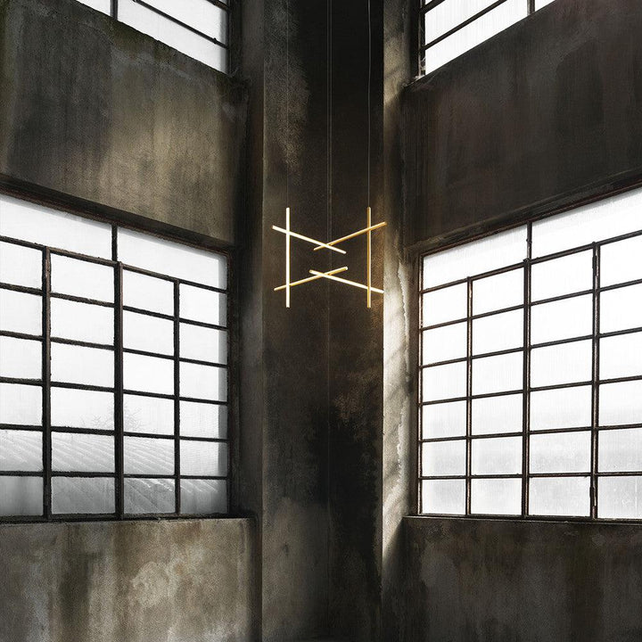 Renorelle lampadario lineare Crossbeam