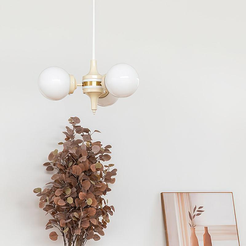 Elauian lampadario sfera Crema moderno