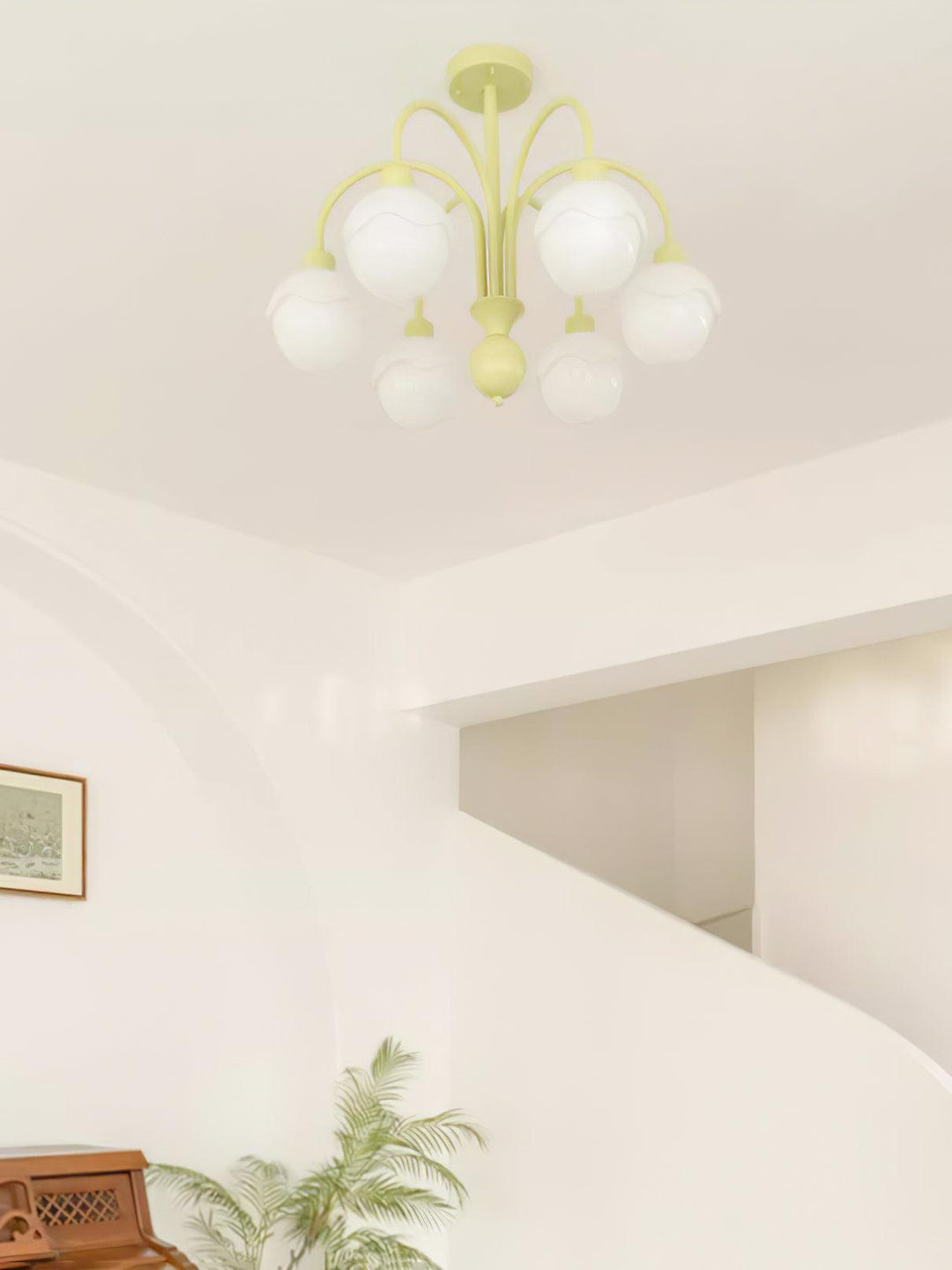Sorivora lampadario Creamy Lychee Matcha Verde Corpo
