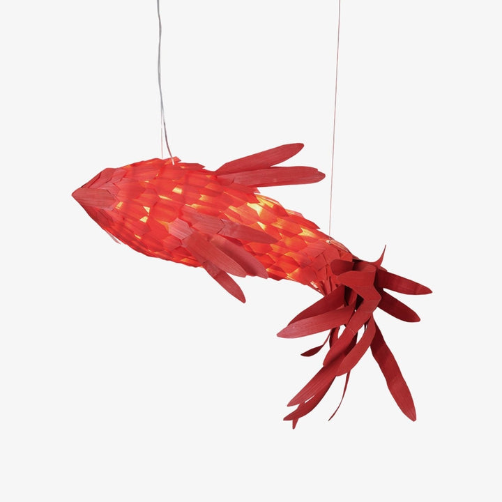 Aureline Crimson Swirl Koi lampadario