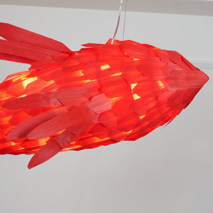 Aureline Crimson Swirl Koi lampadario