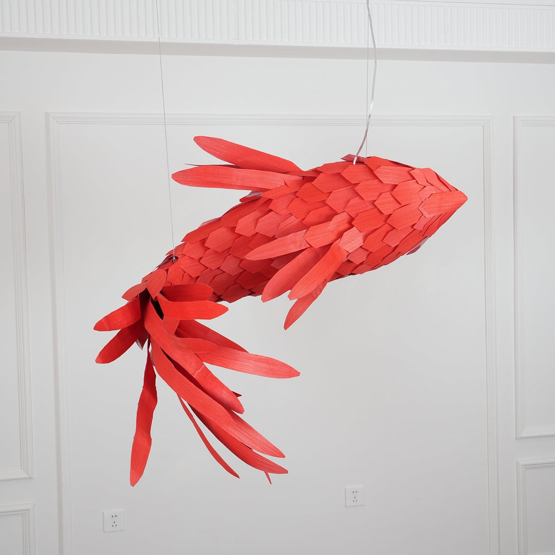 Aureline Crimson Swirl Koi lampadario