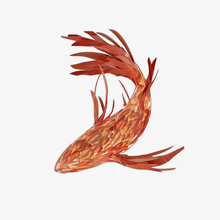 Aureline Crimson Swirl Koi lampadario