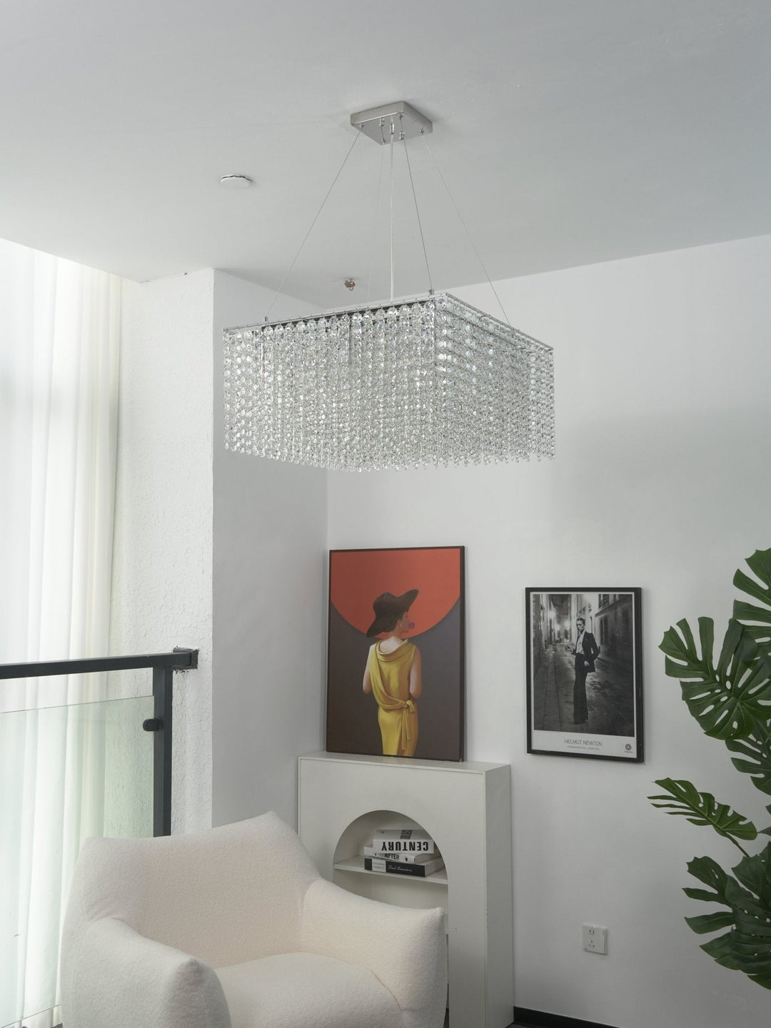 Vantess lampadario Quadro in Cristallo