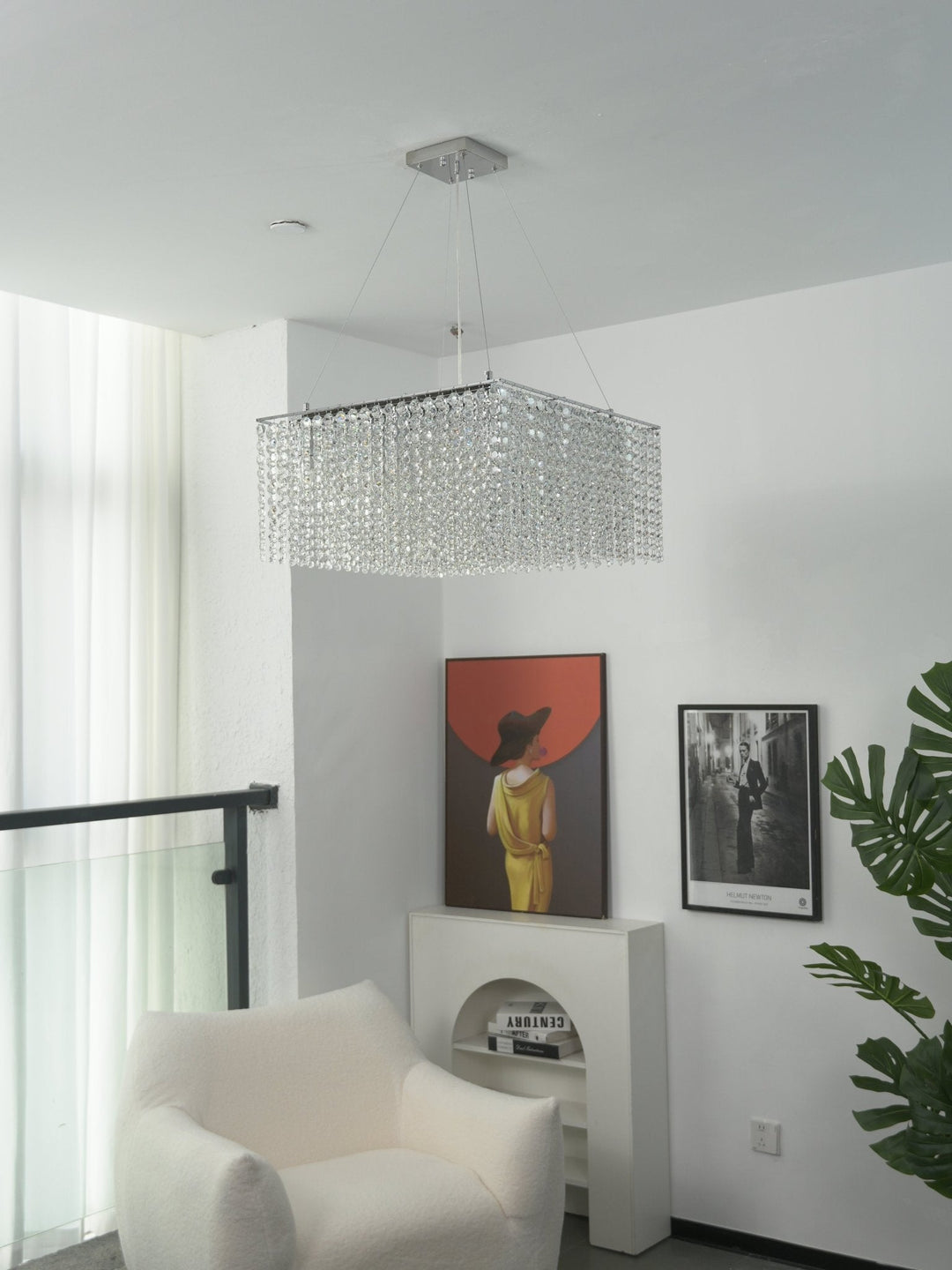Vantess lampadario Quadro in Cristallo