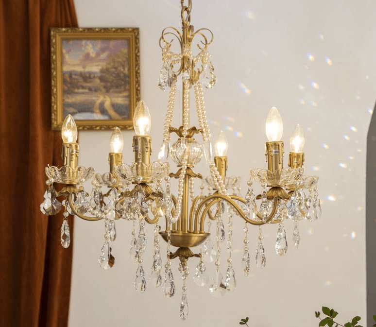 Elyeriel lampadario Cristallo Perla
