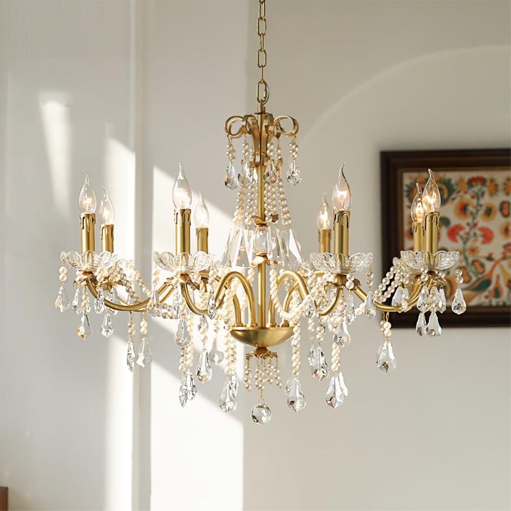 Elyeriel lampadario Cristallo Perla