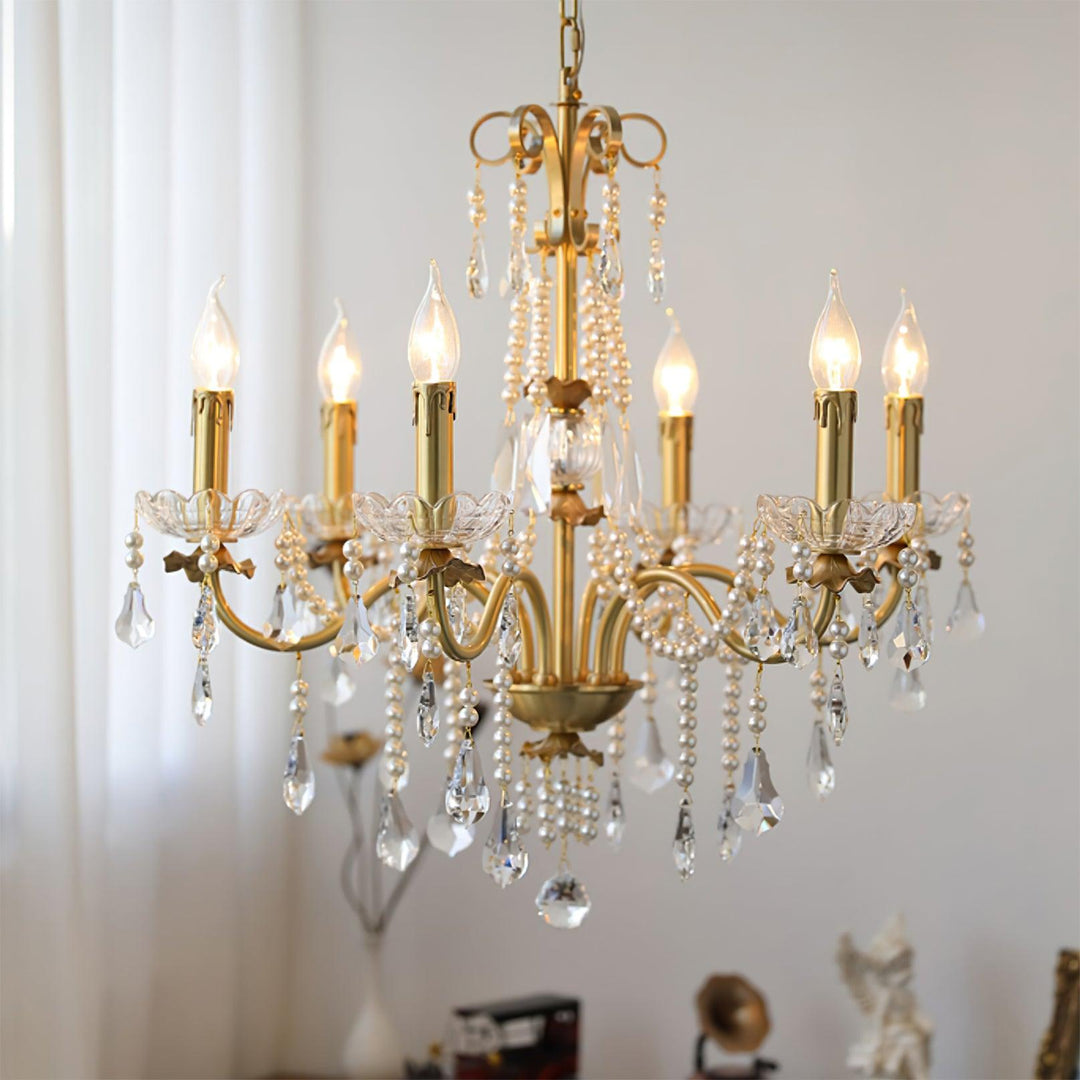 Elyeriel lampadario Cristallo Perla