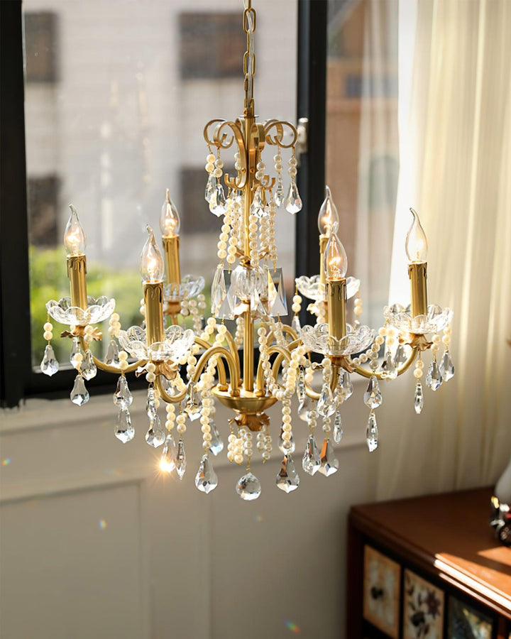 Elyeriel lampadario Cristallo Perla