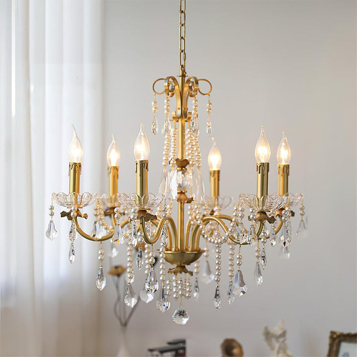 Elyeriel lampadario Cristallo Perla