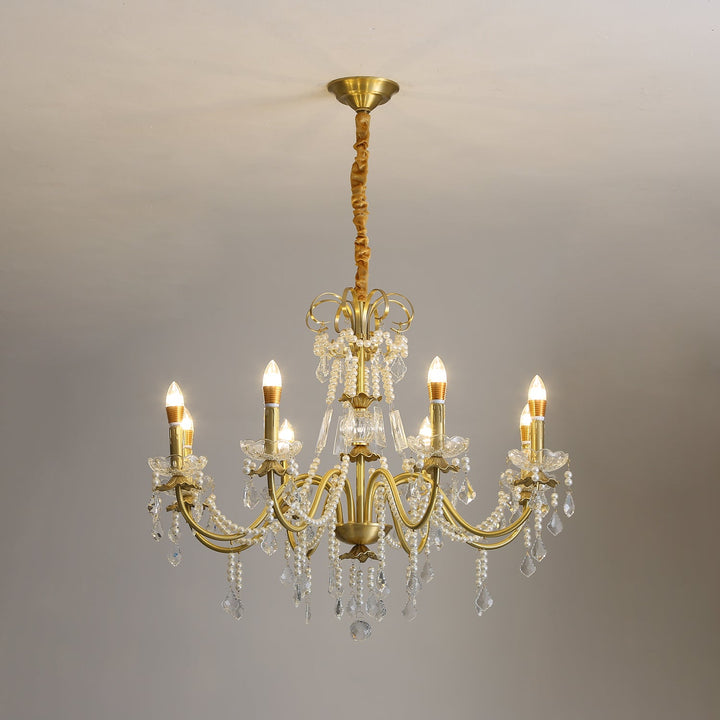 Elyeriel lampadario Cristallo Perla