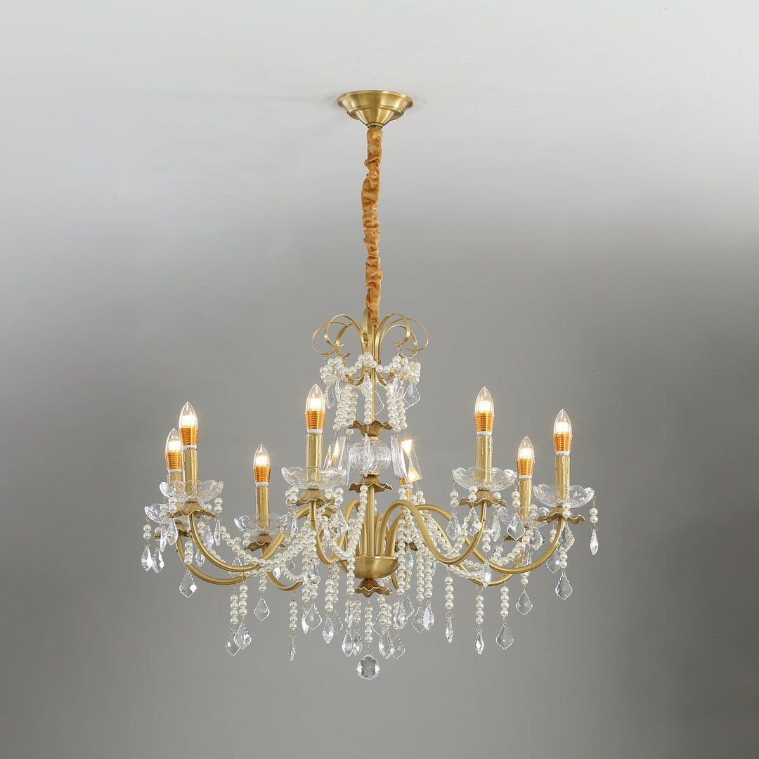 Elyeriel lampadario Cristallo Perla