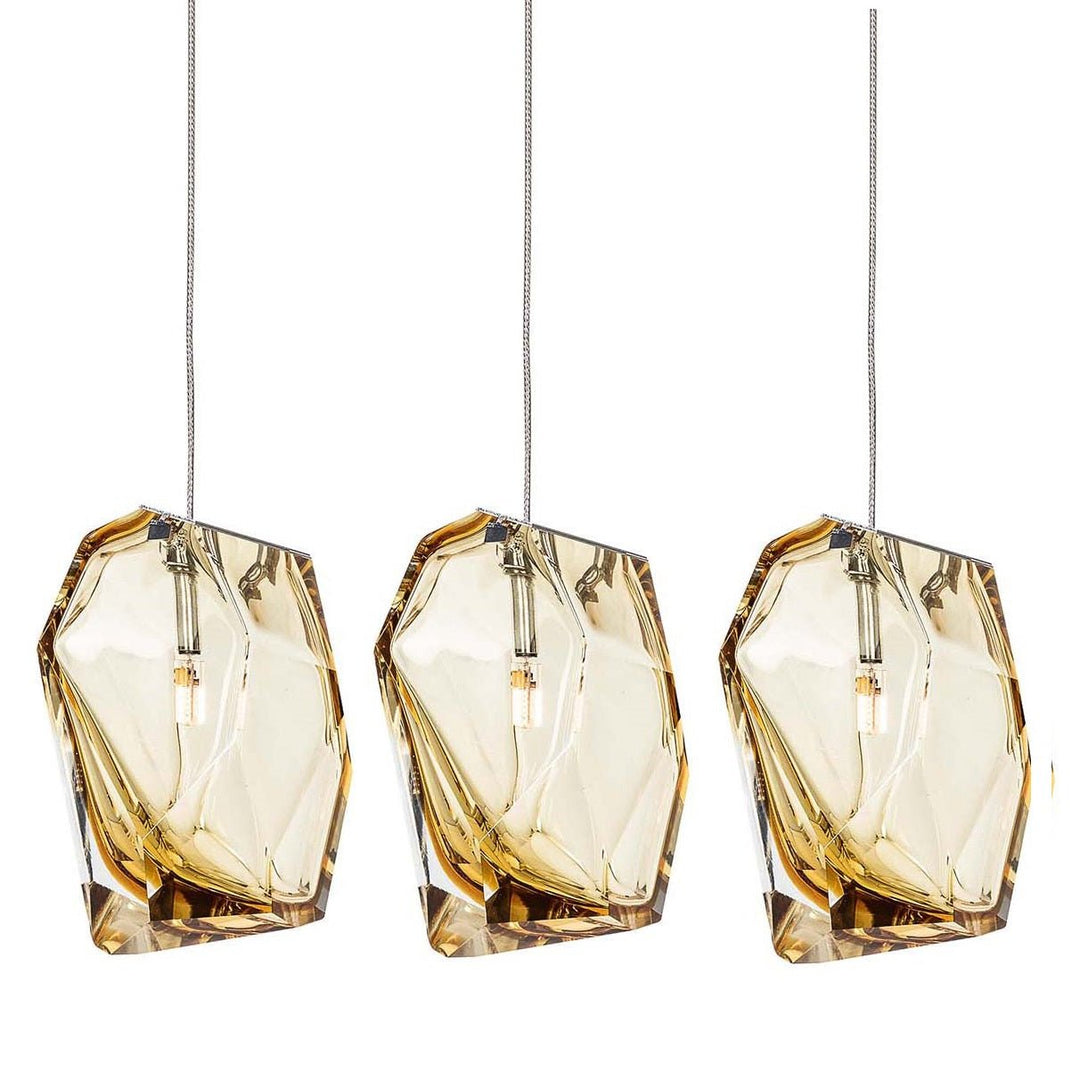 Crag Crystal Rock grappolo lampada a sospensione